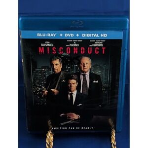 Misconduct Blu-ray + DVD HD 2016‎ Josh Duhamel Al Pacino